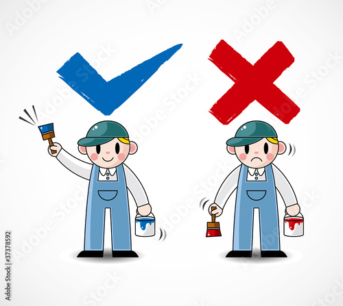 work paint yes and no