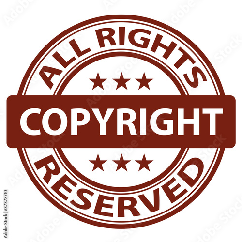 vector pure copyright stamp