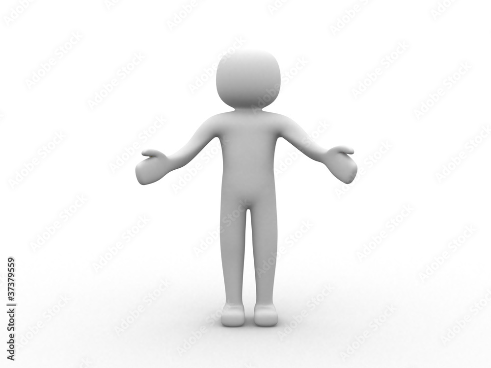 3d person - Open arms - Welcome 3d person - Open arms - Welcome