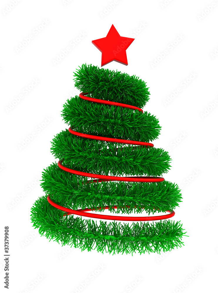 3d decorated xmas tree 3d decorated xmas tree