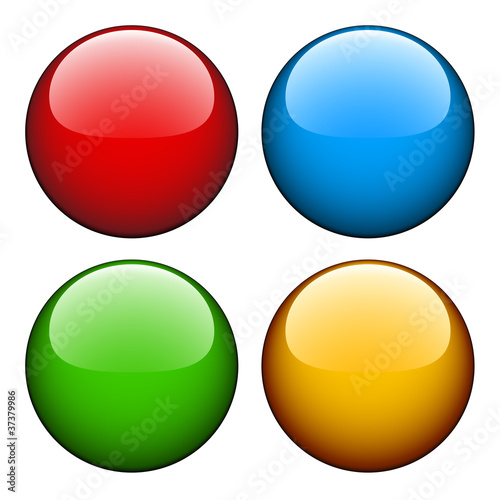 Vector glossy buttons