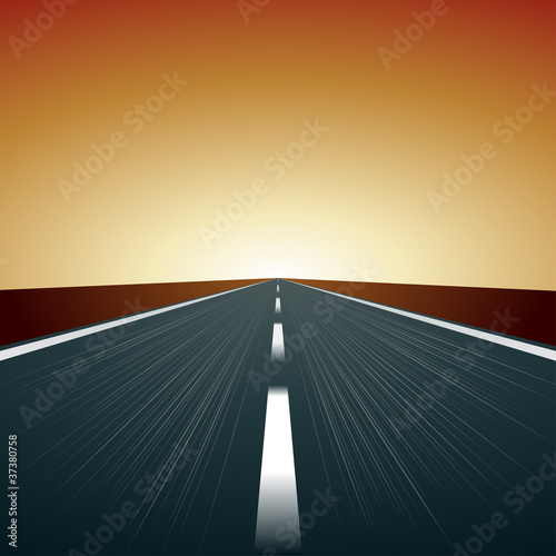 vector blurred road
