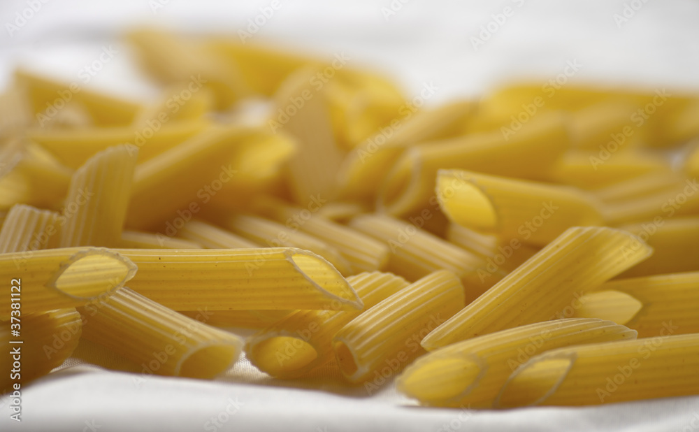 dried italian pasta (macaroni) isolated on white background dried italian pasta (macaroni) isolated on white background