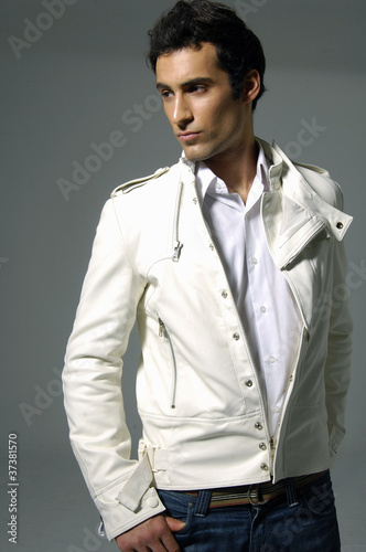 attractive fashion man shot in studio