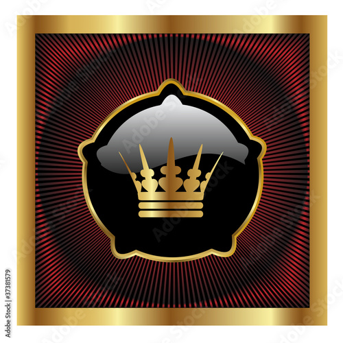 Vector royal label