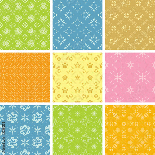 set of vector light various patterns for background