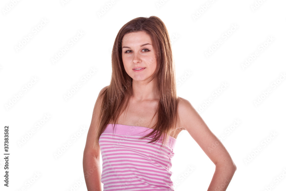 beautiful girl isolated on white background beautiful girl isolated on white background