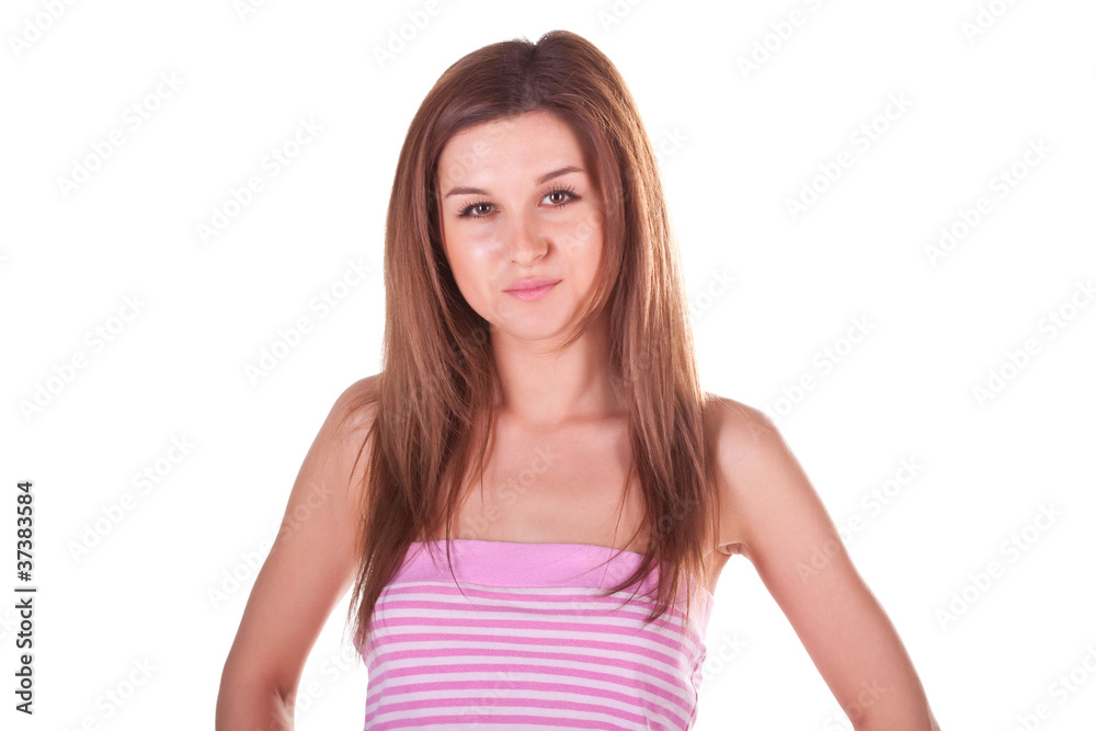 beautiful girl isolated on white background beautiful girl isolated on white background