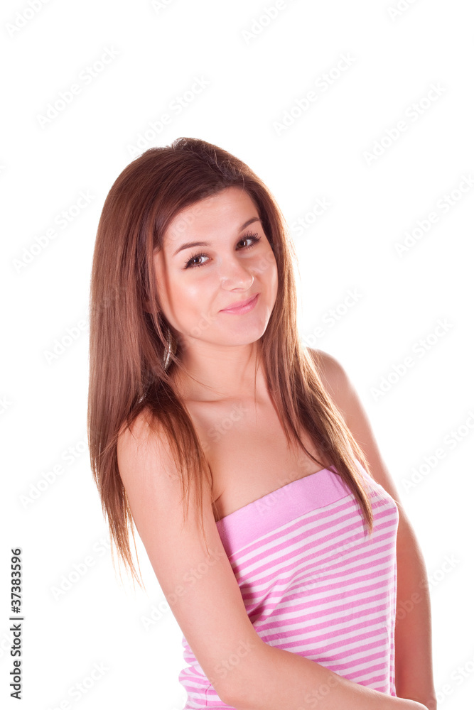 beautiful girl isolated on white background beautiful girl isolated on white background