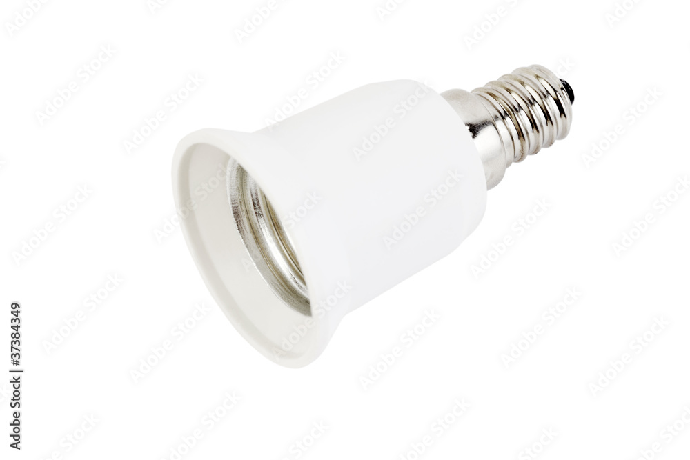 White fixture light isolated on white background White fixture light isolated on white background