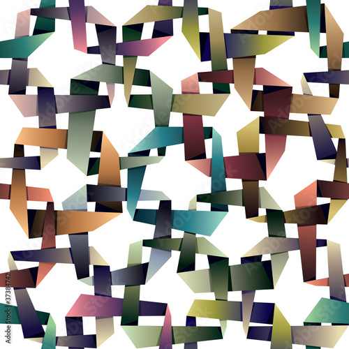 Origami style seamless patt...