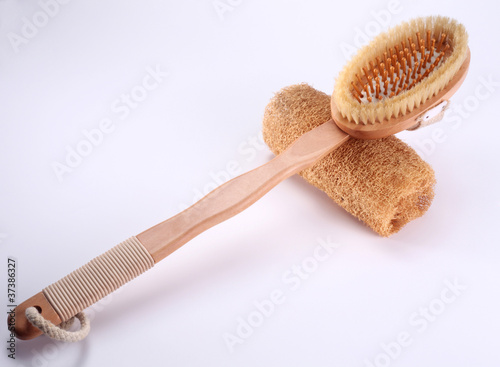 Obraz na płótnie brush and loofah