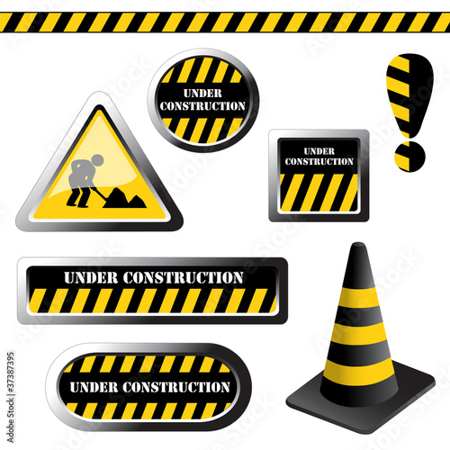 Vector set of under construction