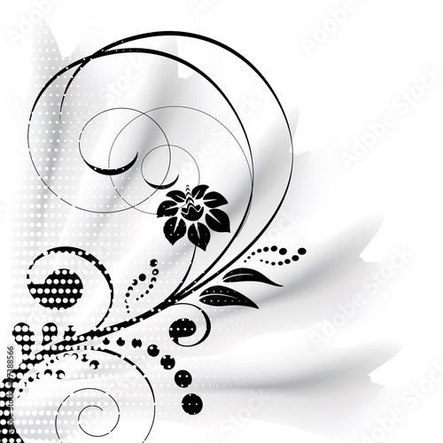 Vector floral background