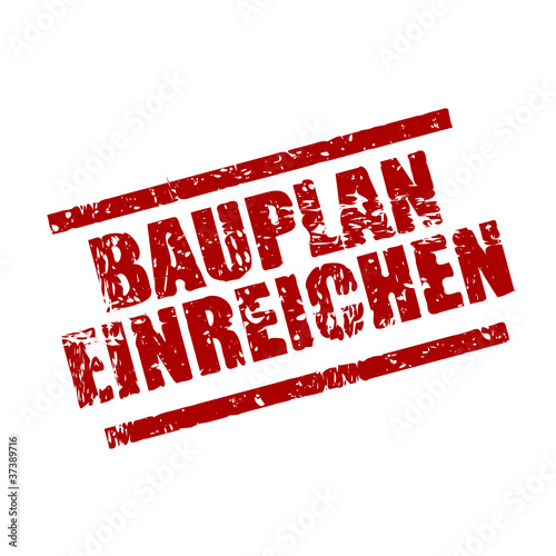 stempel eckig bauplan einreichen I