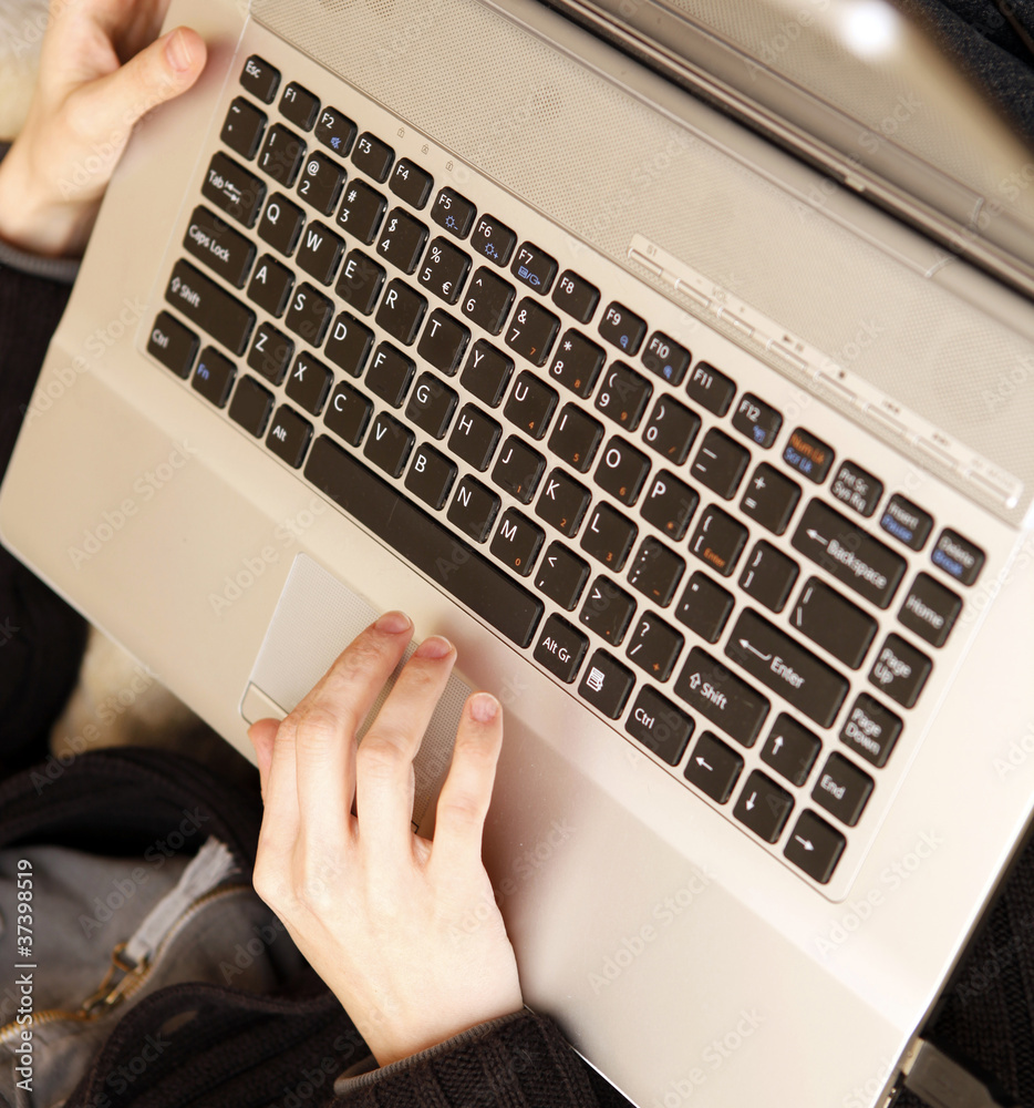Fototapeta premium laptop keyboard