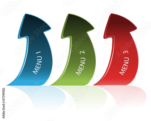 Vector navigation arrows