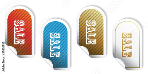 Vector sale stickers