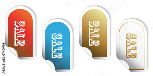 Vector sale stickers