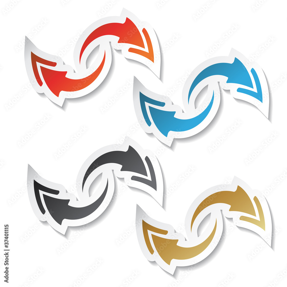 Vector arrow stickers