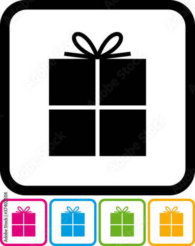 Gift box vector icon