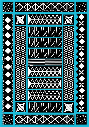 frise motif ornement tribal primitif origine