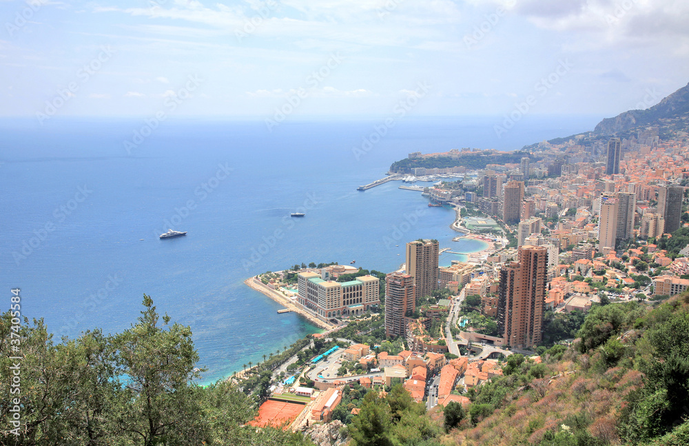 Obraz premium Panorama Monte Carlo Monaco