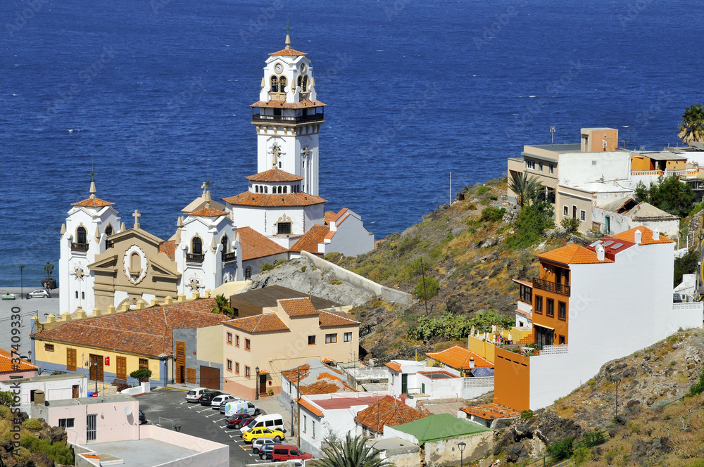 Town and basilica of Candelaria at Tenerife