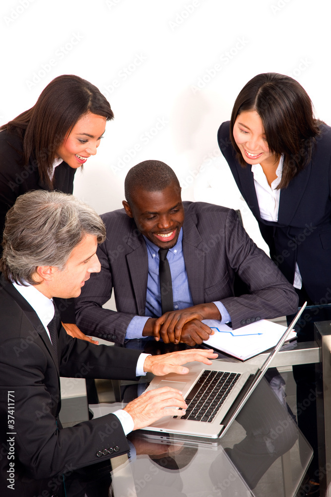 Fototapeta premium multi-ethnic team during a meeting