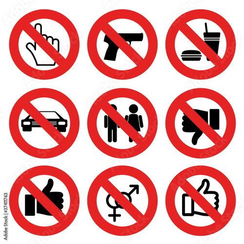 Free Download vector no allowed marks - GFXLoad