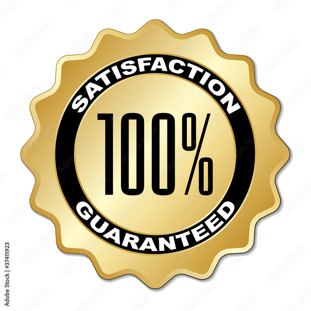 Fototapeta premium vector satisfaction guaranteed label