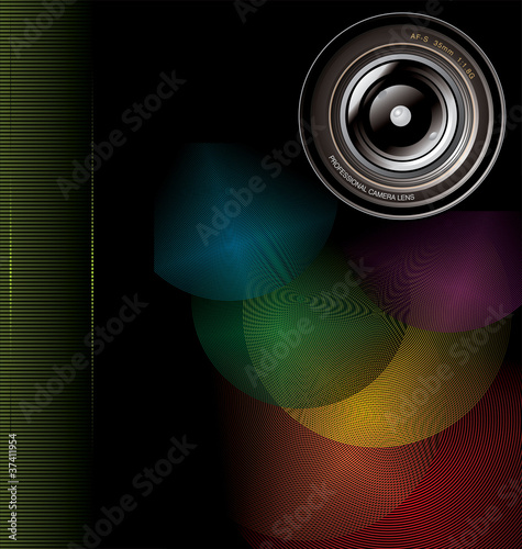 camera lens background
