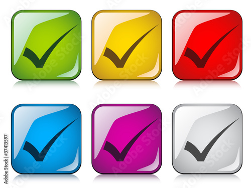 vector positive checkmarks