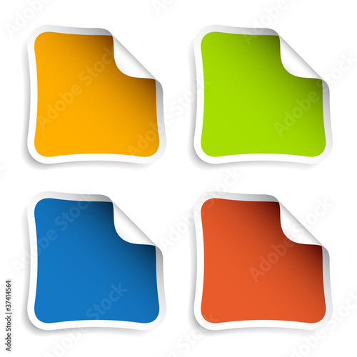 vector blank stickers