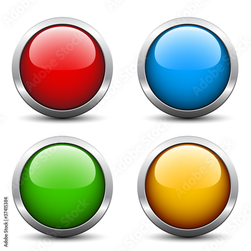 Vector glossy buttons Free Download Vector glossy buttons - GFXLoad