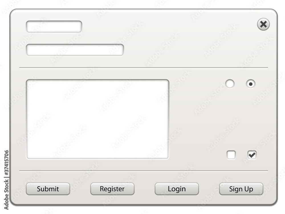 vector form elements - easy change any width or height vector form elements - easy change any width or height