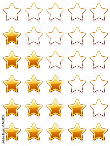 vector rating stars