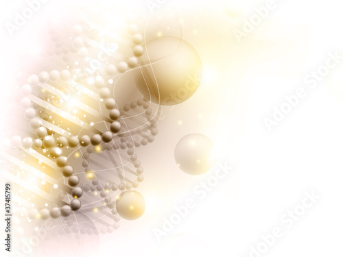 science golden background
