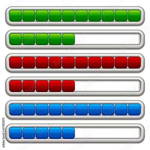 vector progress bars