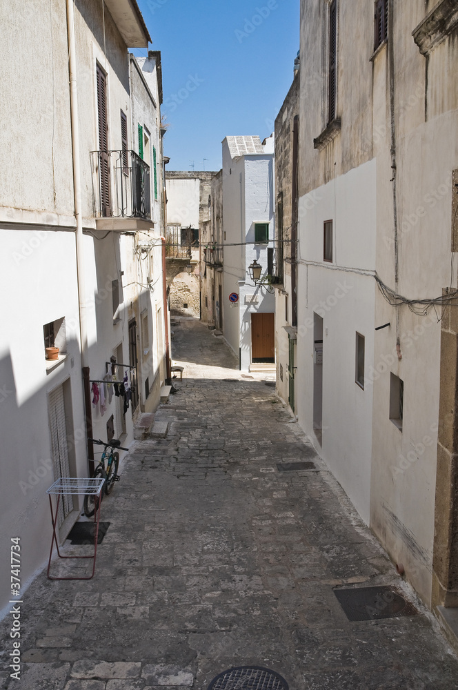 Alleyway. Oria. Puglia. Italy.