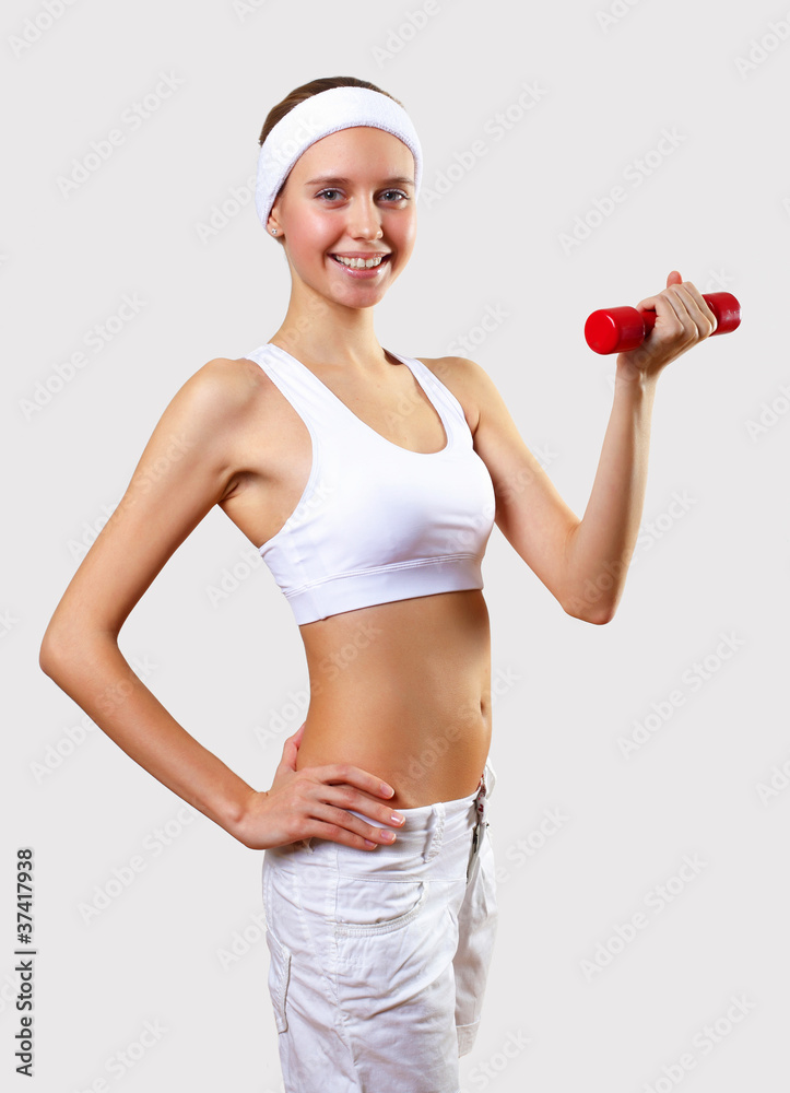 Young pretty woman in sport wear Young pretty woman in sport wear