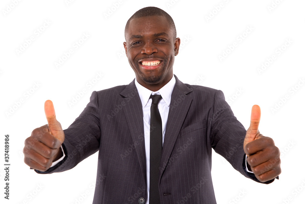 businessman with thumbs up businessman with thumbs up