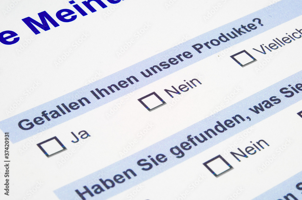 Meinungsumfrage Meinungsumfrage