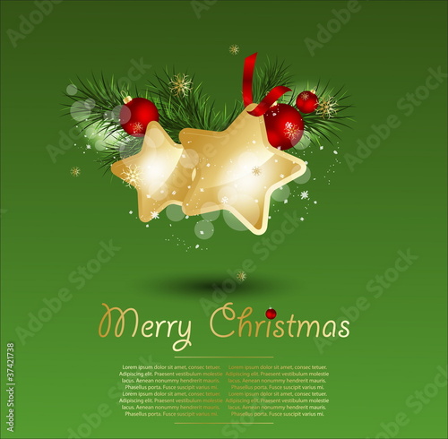 Christmas stars vector illustration.