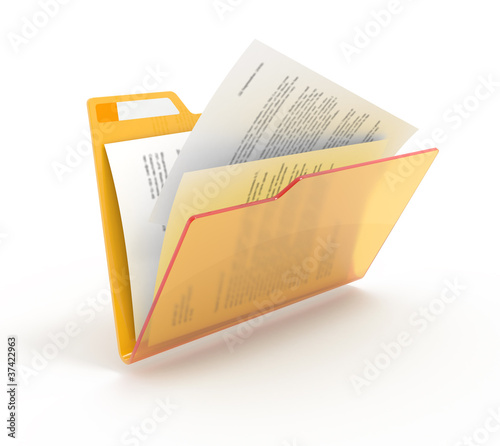 Folder with a documents.