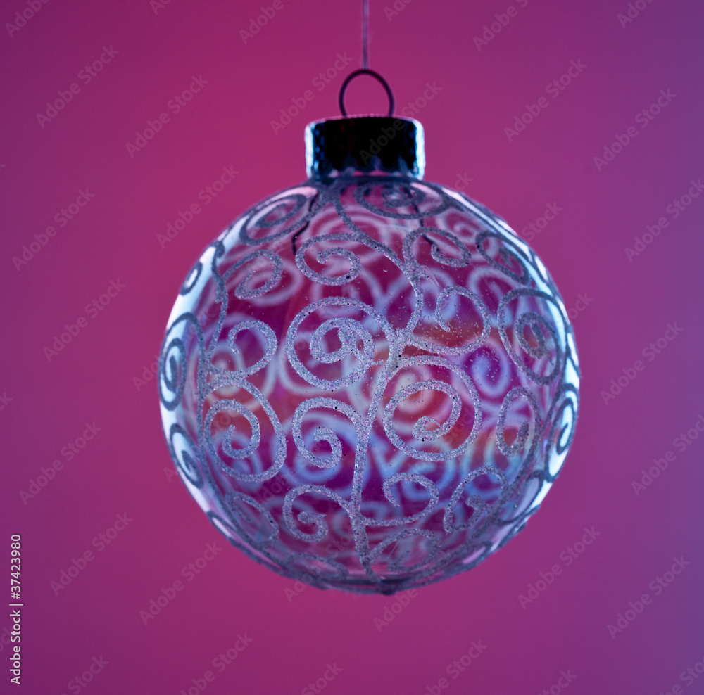 Fototapeta premium Round Glass Christmas decoration