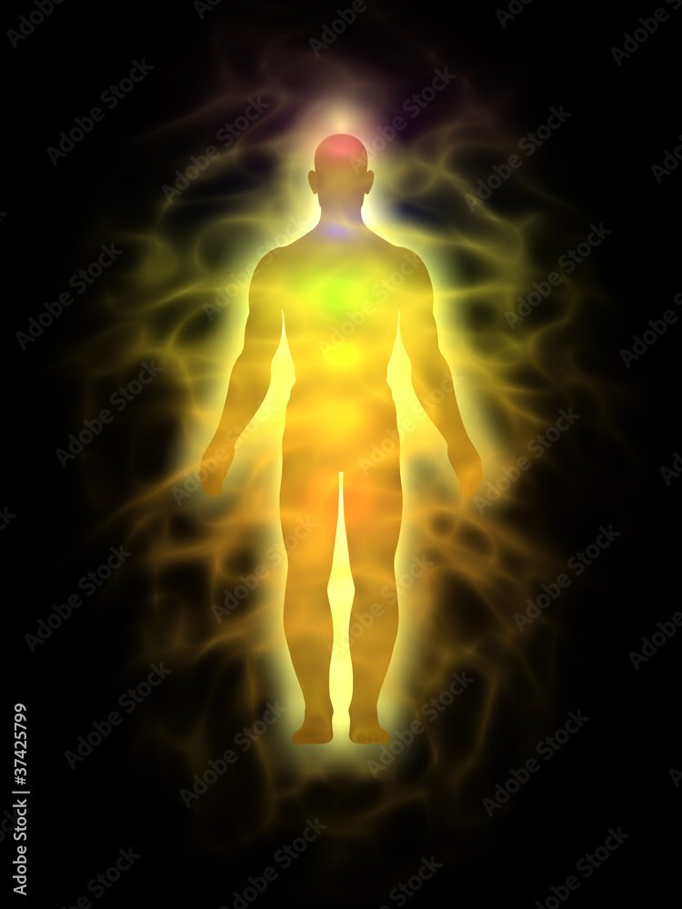 Man - energy body - aura