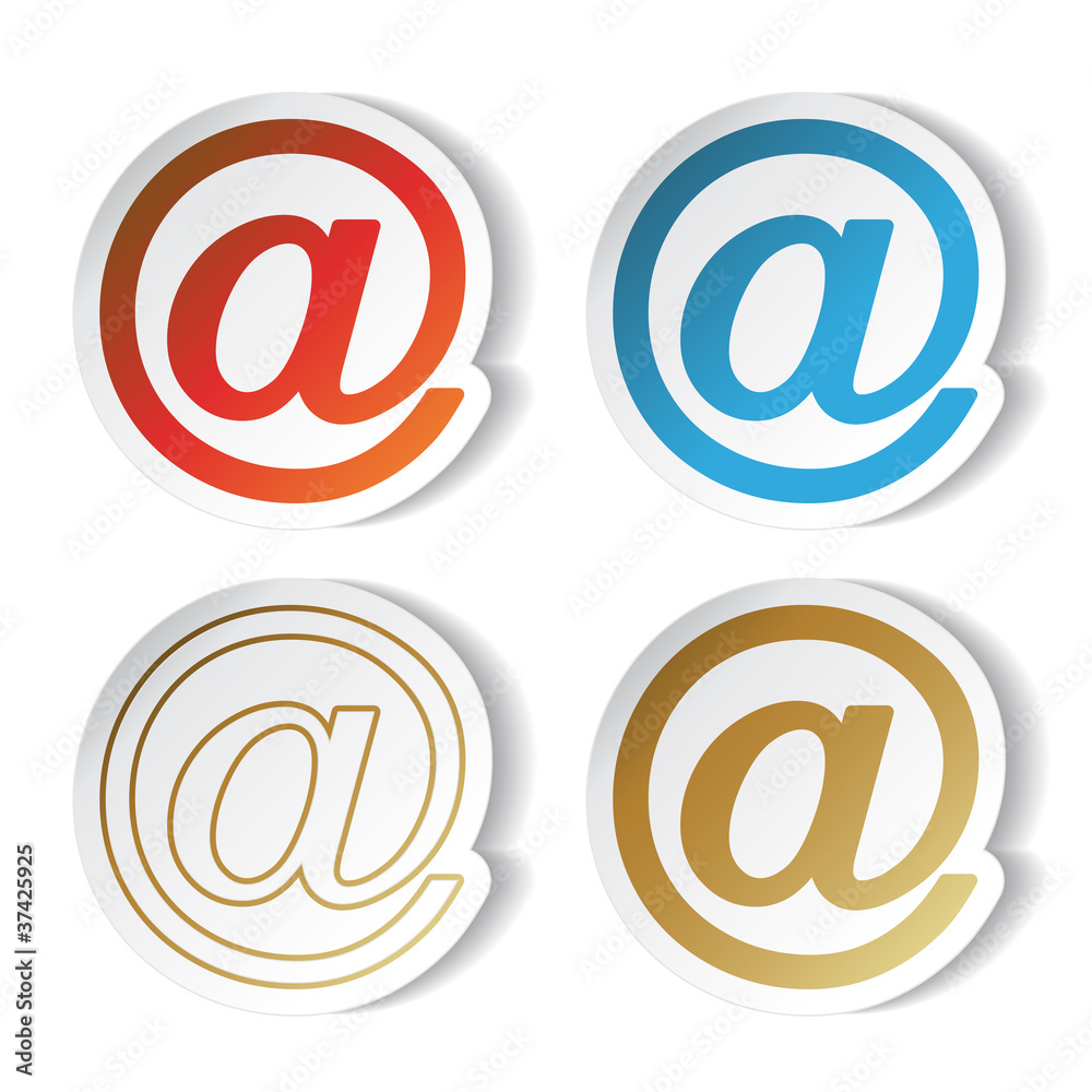 Vector mail stickers