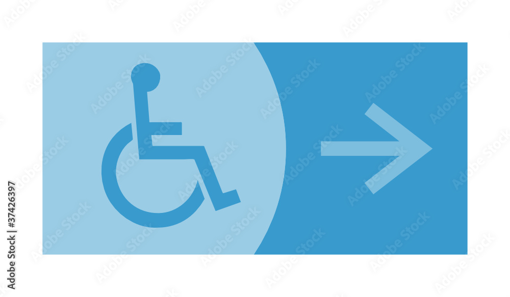 signe, symbole, picto, logo, flèche, handicapé, accès signe, symbole, picto, logo, flèche, handicapé, accès
