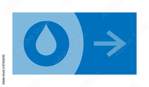 signe, symbole, picto, logo, flèche, eau, boisson, goutte
